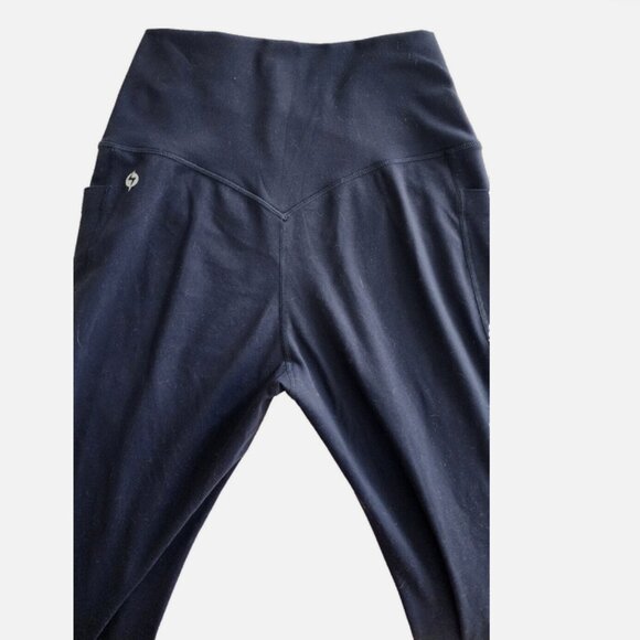 Sm Crisscross Hourglass Flared Legging W/pockets (Soft Touch) - Smoky Navy - 31 - Picture 5 of 5